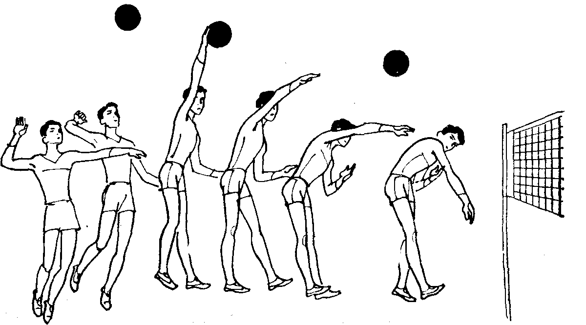 Техника приема нападающего удара в волейболе