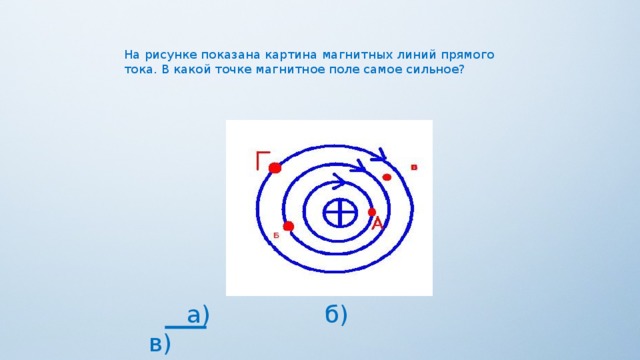 На рисунке показано магнитное поле