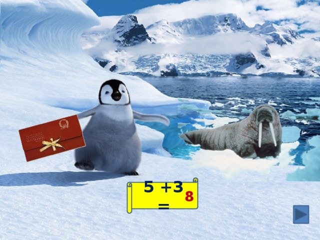 5 +3 = 8  