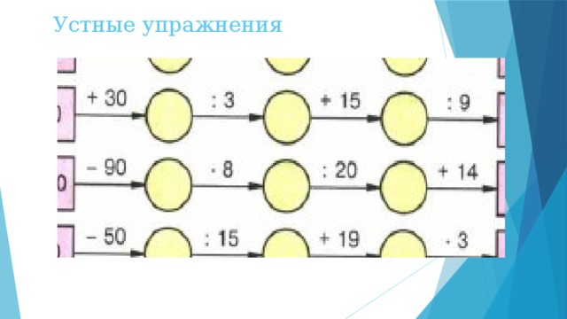 Устные упражнения 