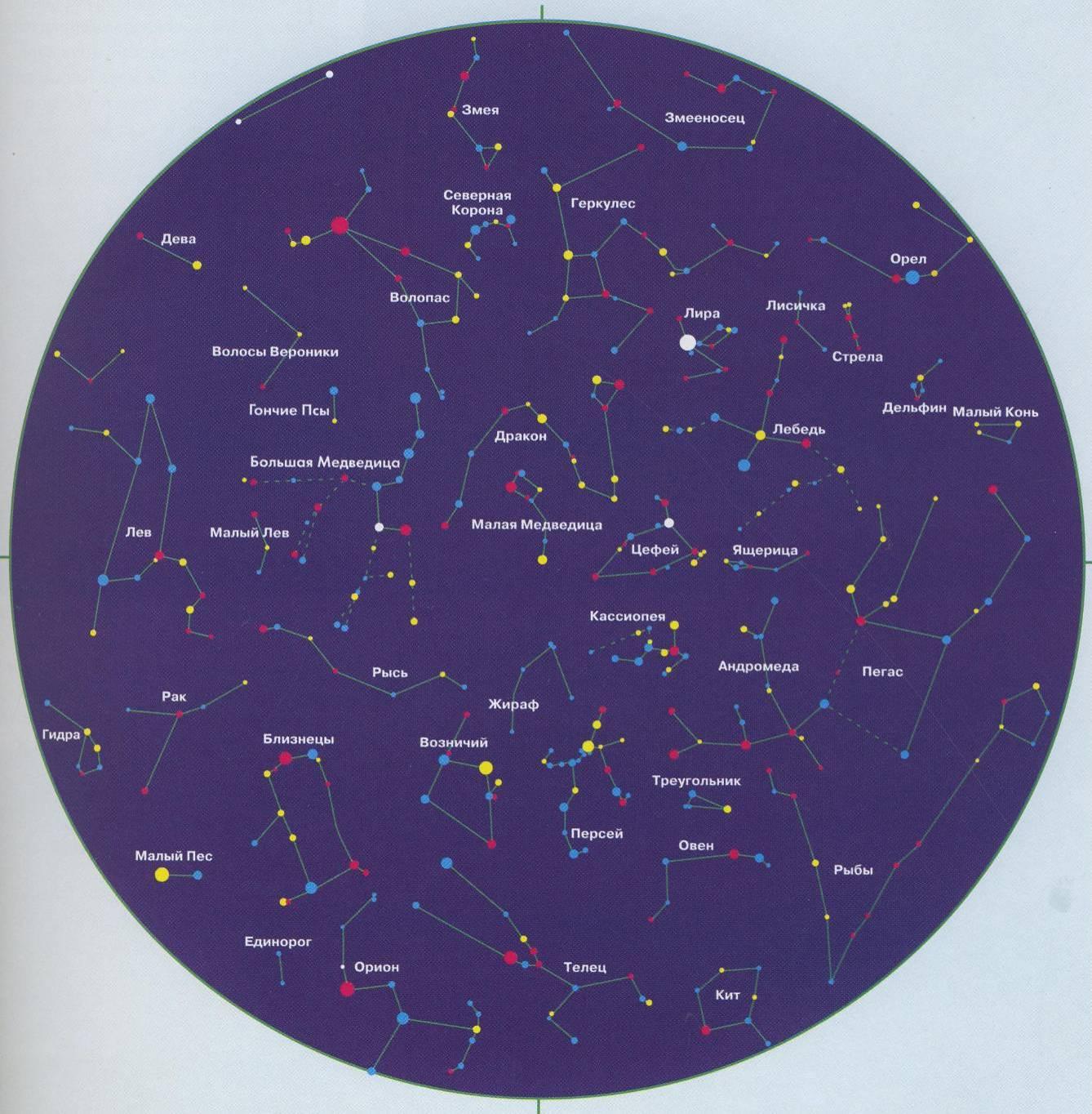 Звездное небо какие созвездия. Карта звёздного неба Северное полушарие. Созвездия Северного полушария. Карта звездного неба Северного полушария с созвездиями. Созвездия Северного полушария карта для детей.