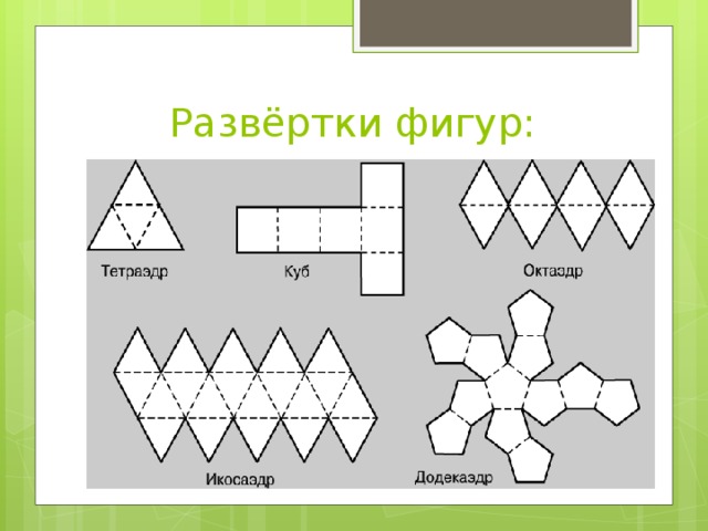 Тетраэдр сделать из бумаги схема