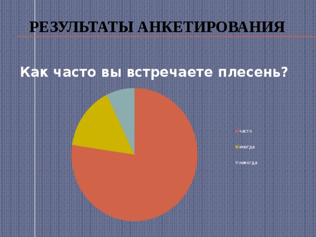 Результаты анкетирования 