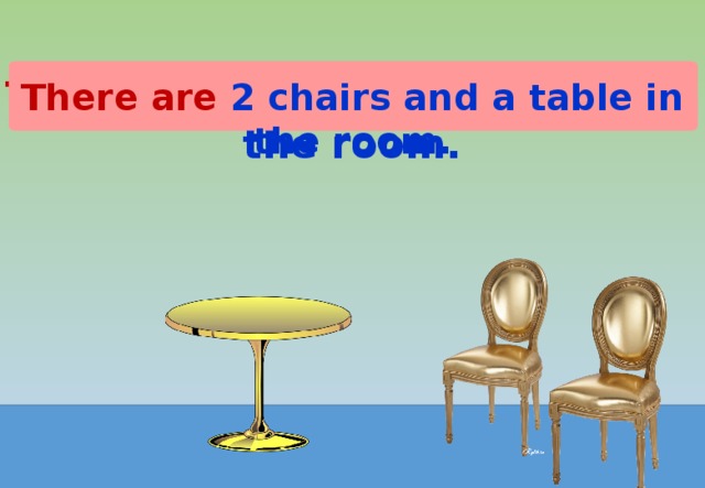 There is a table and 2 chairs in the room. There are 2 chairs and a table in the room. 24 