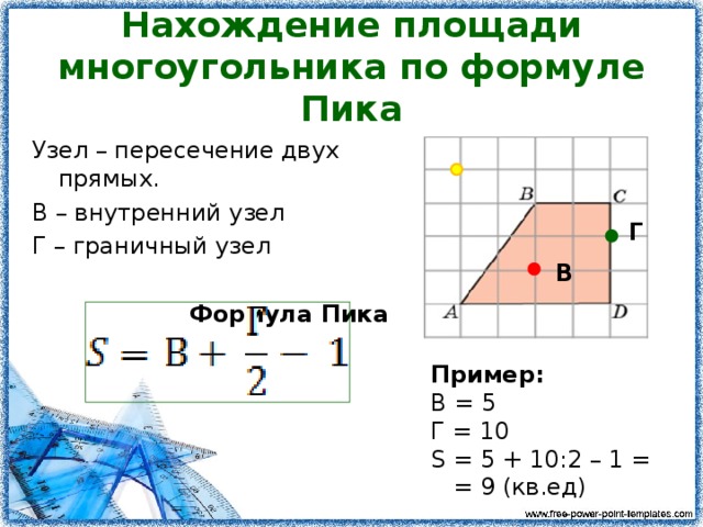 Найти площадь через. Формула нахождения площади многоугольника. Формула нахождения площади произвольной фигуры. Площадь неправильного многоугольника формула. Формулы для вычисления площадей многоугольников.