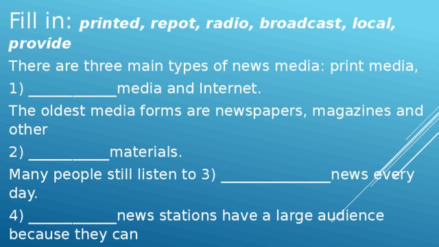 Media forms