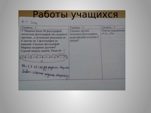 Работы учащихся 