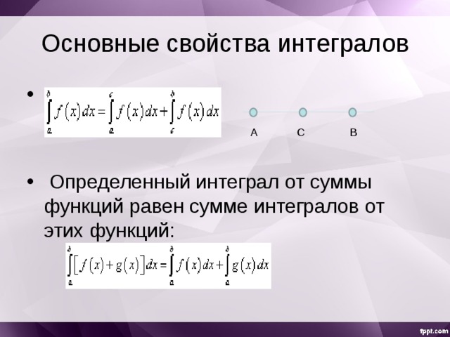 Первообразная суммы