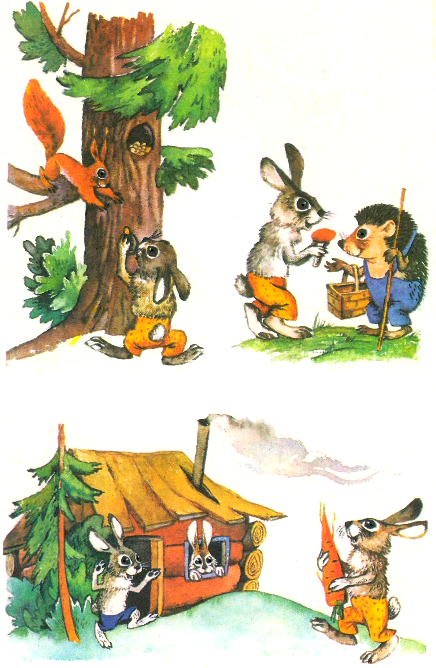 Развитие речи зайцы старшая группа. Сюжетные картинки. Сюжетный рисунок. Составление рассказа по картинкам для дошкольников.