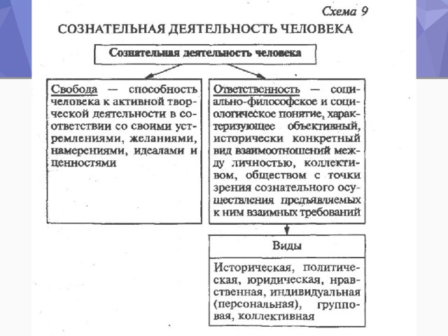 Характер деятельности сознательный и преобразующий