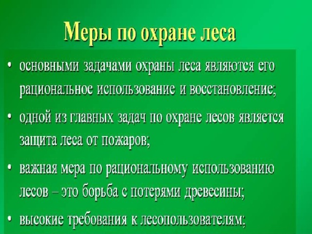 Презентация охрана лесов