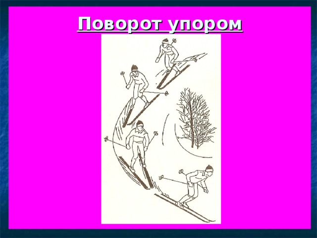 Поворот упором           