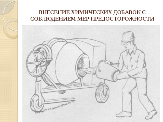 ВНЕСЕНИЕ ХИМИЧЕСКИХ ДОБАВОК С СОБЛЮДЕНИЕМ МЕР ПРЕДОСТОРОЖНОСТИ 