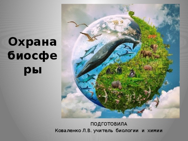 Охрана биосферы ПОДГОТОВИЛА Коваленко Л.В. учитель биологии и химии