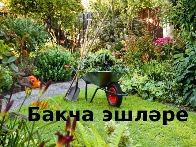 Бакча эшләре  