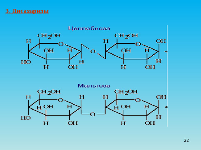 3. Дисахариды 20 