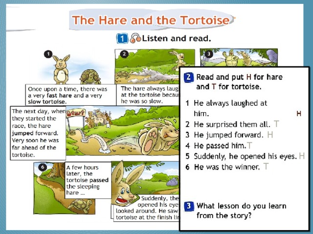 The hare and the tortoise 4 класс spotlight презентация