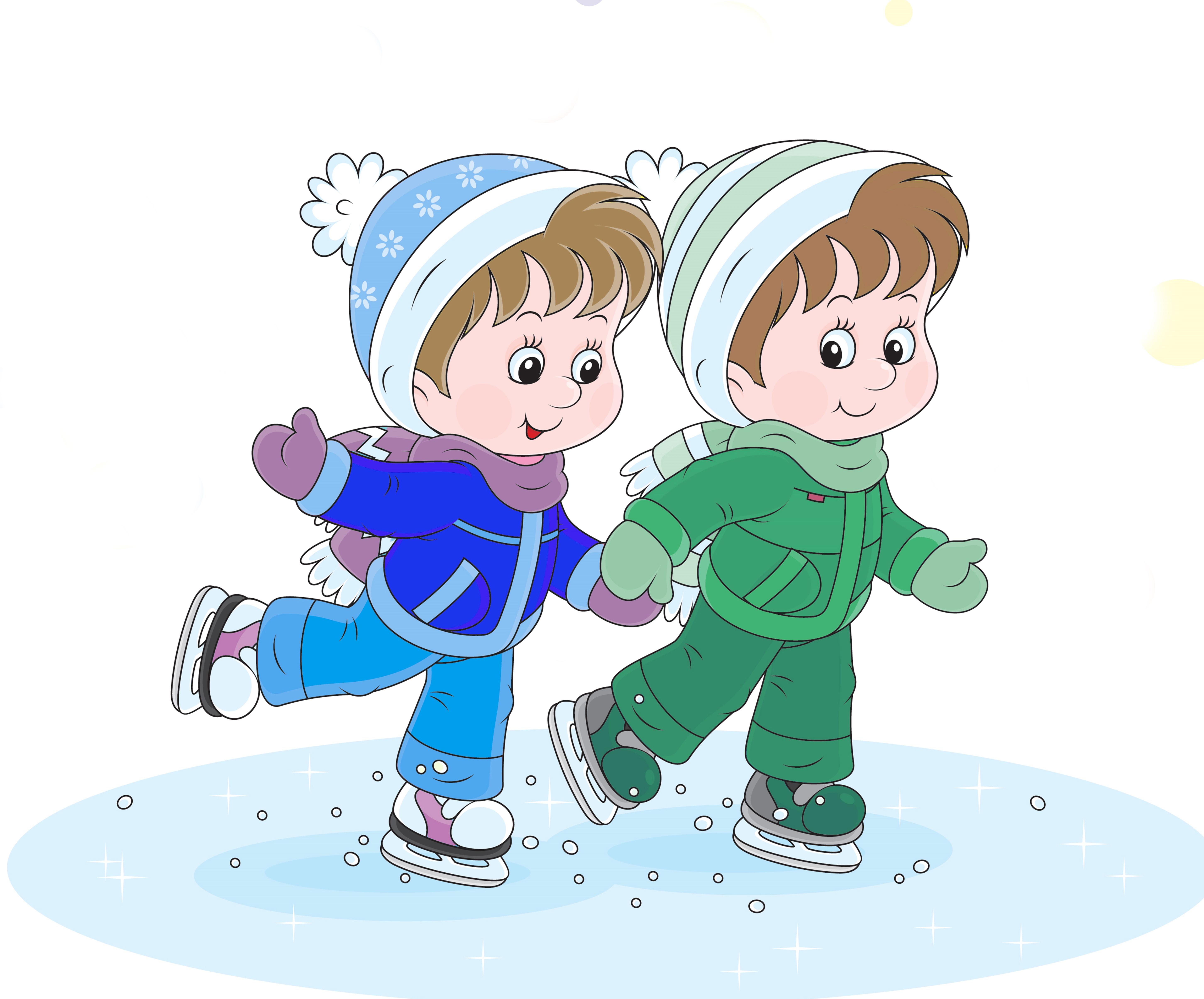 Ребята играли в снежки