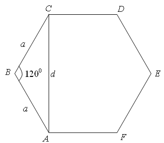 Шестиугольник со сторонами abcdef