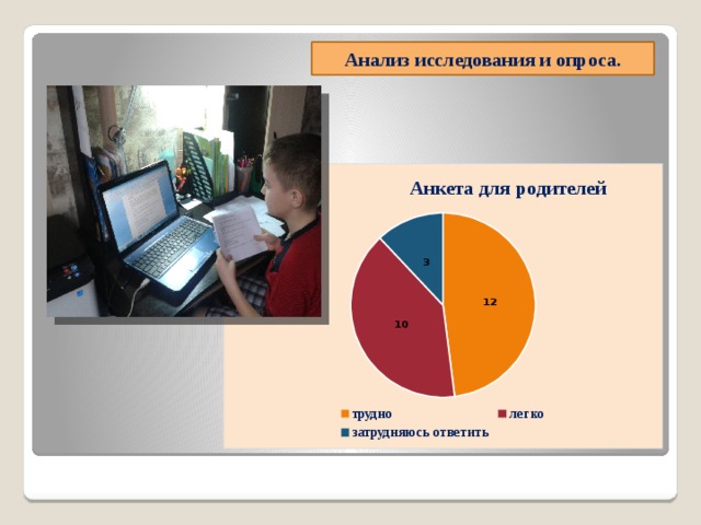  Анализ исследования и опроса.   