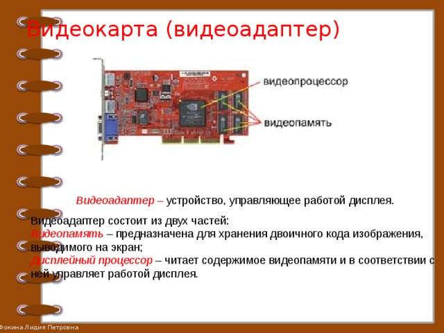 Для получения двухцветного изображения на каждый пиксель необходимо выделить в видеопамяти