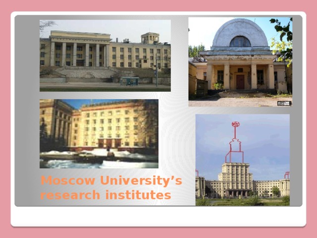 Moscow University’s research institutes 