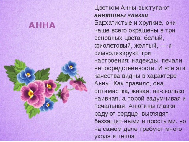 Презентация имя анна