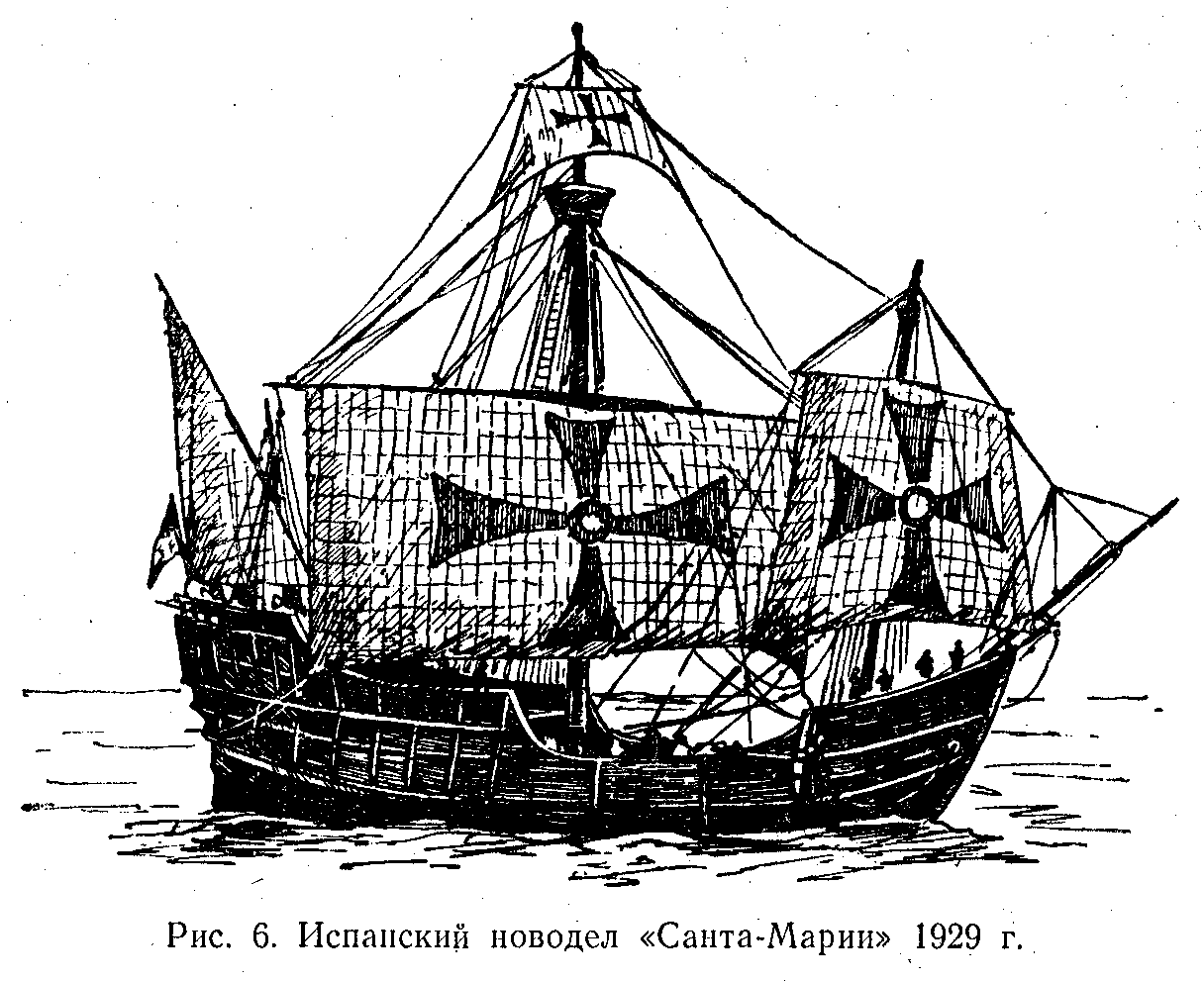 Чертежи судомодели Santa Maria