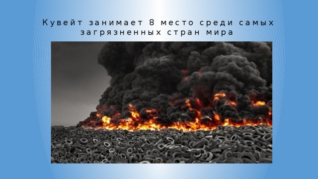 Кувейт занимает 8 место среди самых загрязненных стран мира 