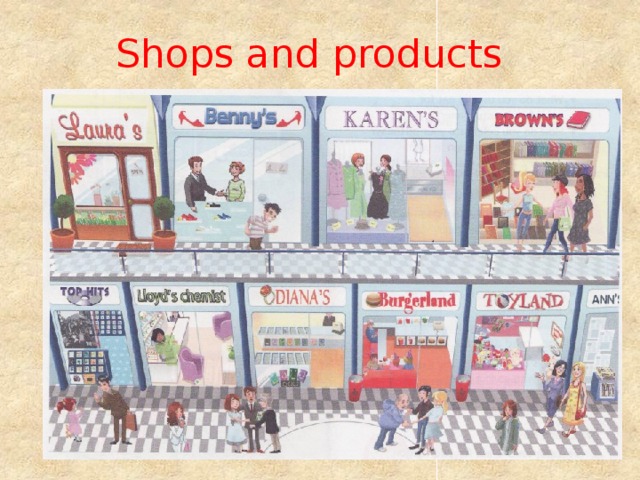 Переведи go shopping. Shops and products. Shopping тема по английскому. Магазины для урока английского языка. Shopping презентация по английскому.