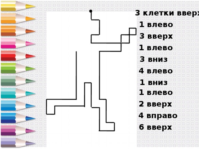 Девочка сделала следующую вышивку по схеме 5 клеток вниз 5 клеток вправо