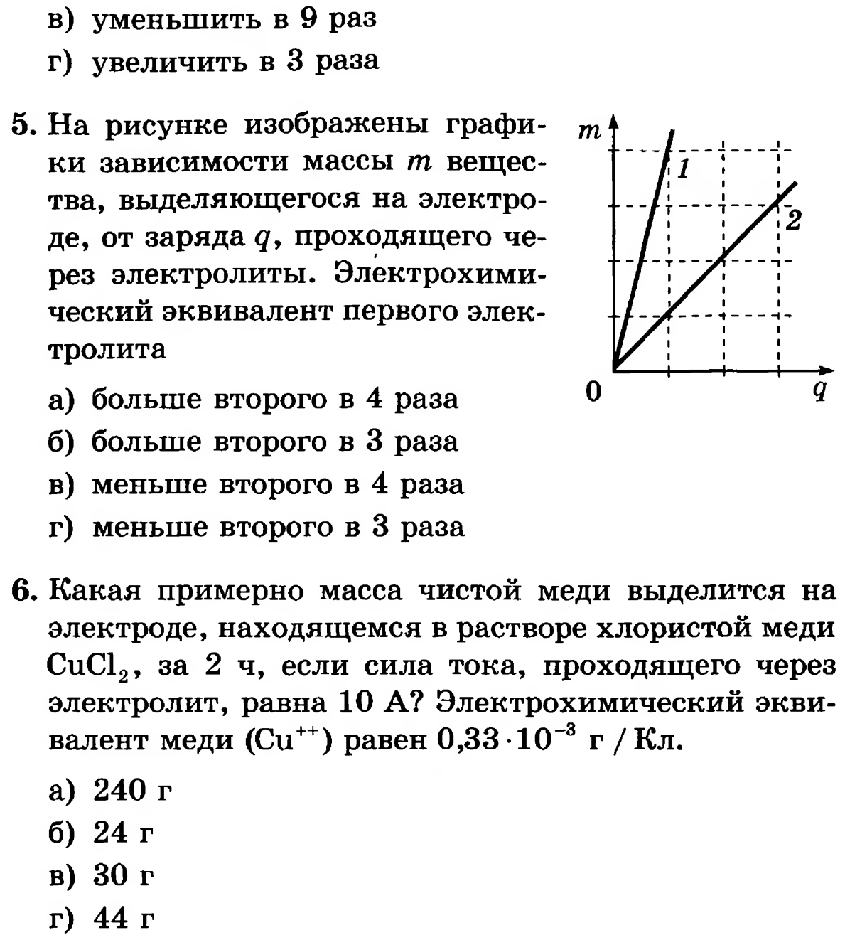 Тест электрический заряд