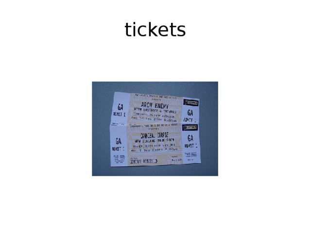 tickets 