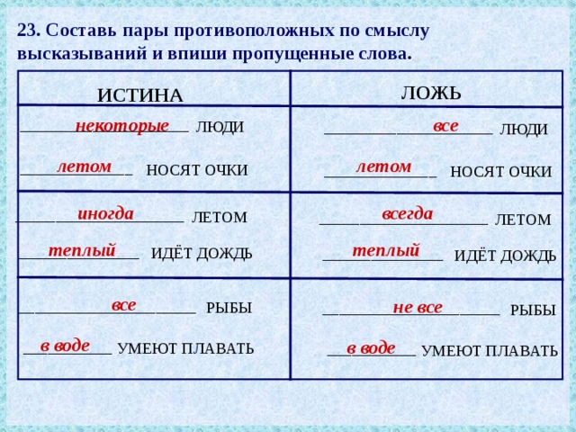 Пары пары составить предложение