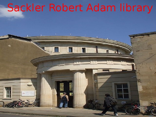 Sackler Robert Adam library 