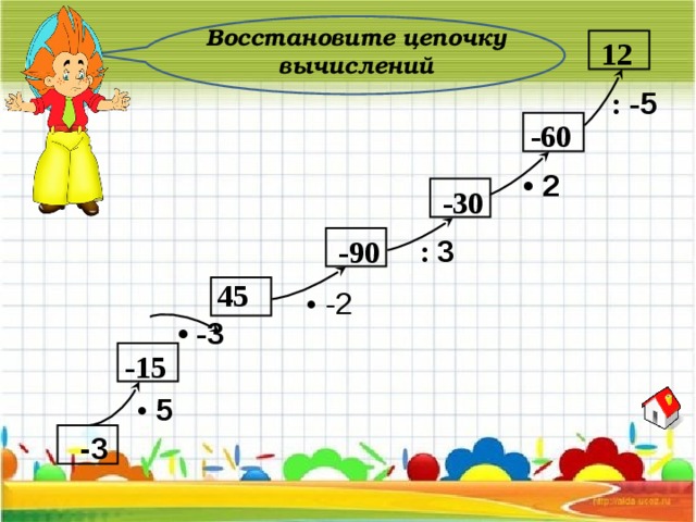 Восстановите цепочку