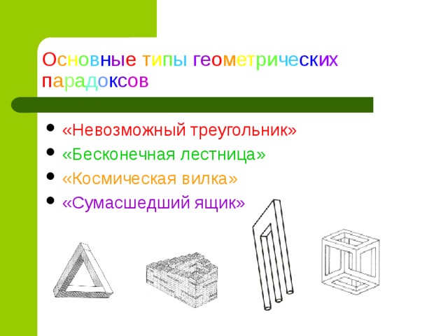 Геометрические парадоксы проект