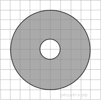 На клетчатой бумаге изображен круг 9. Площадь внутреннего круга. Площадь заштрихованной части круга. Найдите площадь заштрихованной части круга. Площадь заштрихованной фигуры.