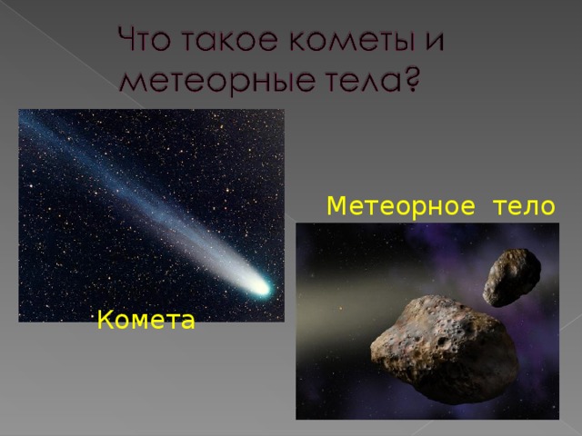 Метеорное тело Комета 
