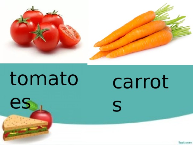 tomatoes carrots 