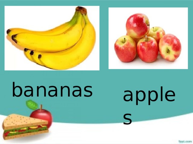 bananas apples 