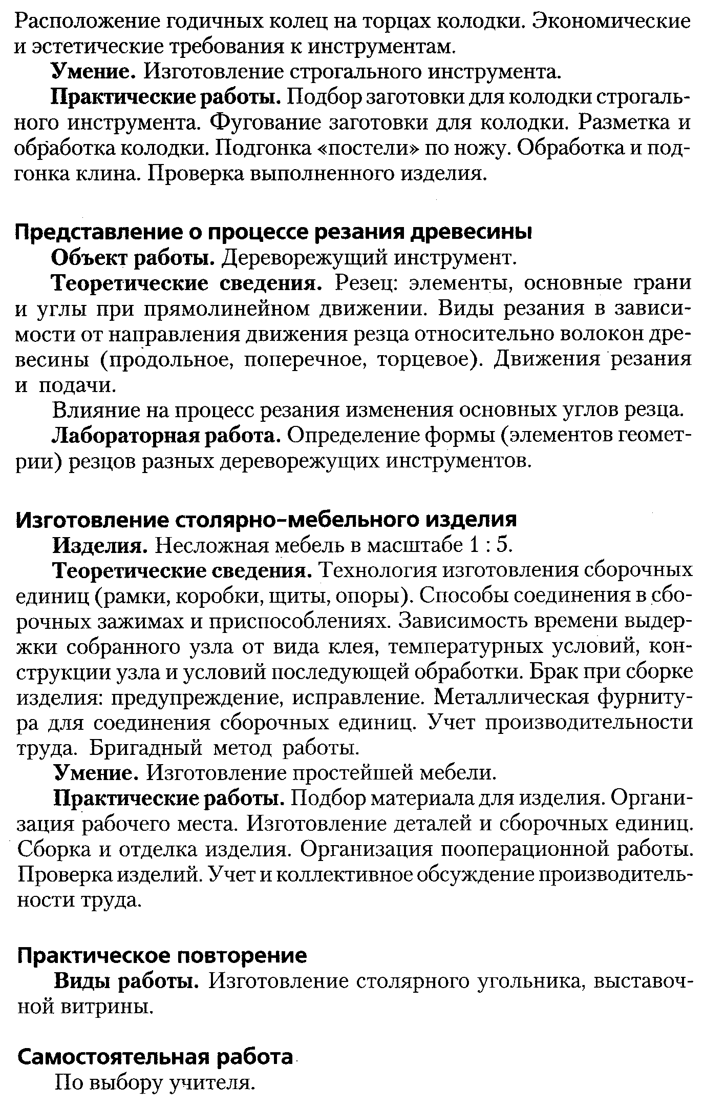 Сборка столярно мебельных изделий