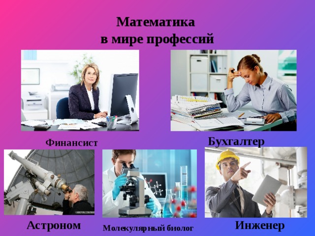 Проект математика в профессиях 8 класс