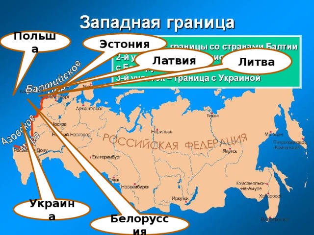 Польша Эстония Латвия Литва Украина Белоруссия 