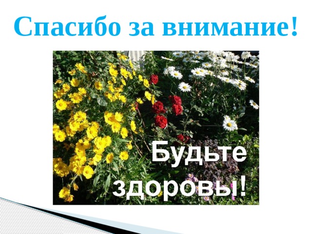 Спасибо за внимание! 