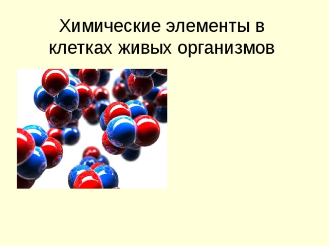 Химический состав организма химические элементы