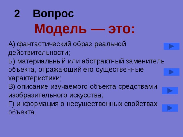 Изучите описание. Модель это фантастический образ реальной действительности. Модель это материальный или абстрактный заменитель. Модель. Что такое реальная модель изучаемого объекта?.