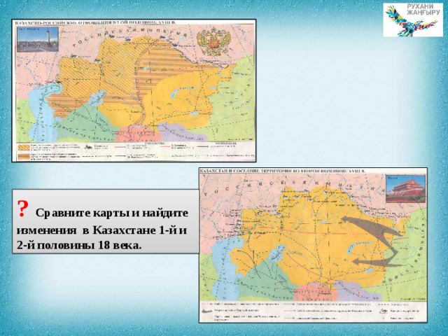 Границы казахстана до присоединения к россии карта