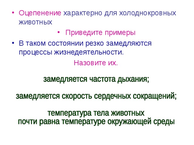 Примеры из жизни на каждый процесс жизнедеятельности