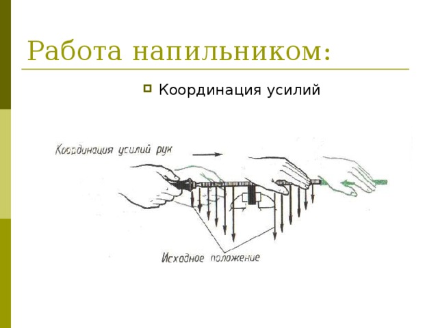 Работа напильником: Координация усилий 